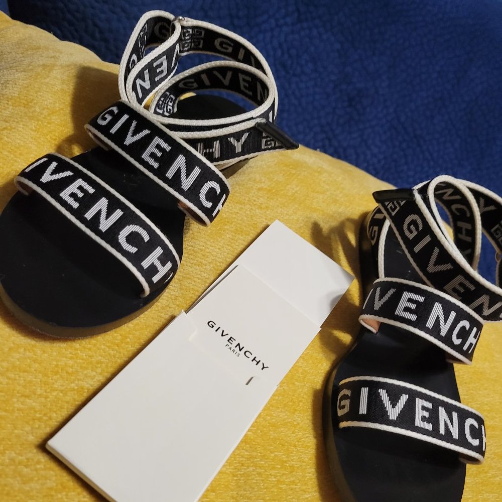 Givenchy Cross Strap Sandal Flat